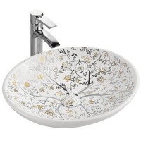 Customized Design Bathroom Sanitary Ware Decal Sink, Decorative Kitchen Basin