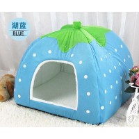 Foldable Soft Plush Small Cotton Soft Dog Cat Pet Bed House