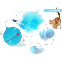 Pet Cat Toys Interactive Electric Cat Balls USB Charging Light 2 Replacement Pet Ball