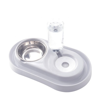 Newly Issued Customize Available OEM ODM Large Automobile Feeding Feeder  Pet Dog Double Two Water Food Stainless Bowls Bottle