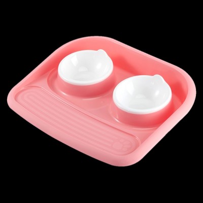 Personalized fancy Plastic leakproof  resin dog cat bowl