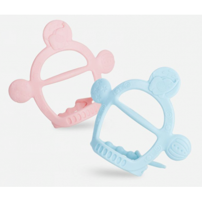 SGS tested BPA free food grade high temperature resistance silicone baby infant teether bracelet