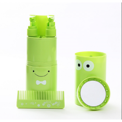 OEM Creative Plastic Reusable Outdoor Bathroom 5-8 Sets Travel Toothbrush Kit Cup Tooth Mug