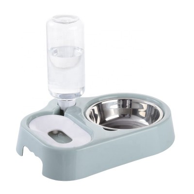 Hot Sale OEM ODM Customized Auto Feeding Feeder A Pet Dog Double Food Water Stainless Bowl Bottles