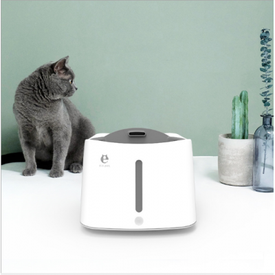 Smart auto recycle electric recharging automatic 1.5L pet dog cat water fountain, with three sides infrared induction